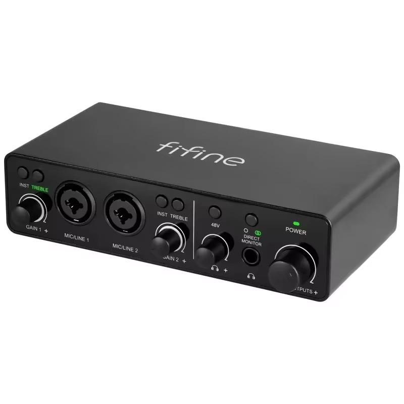 Usb Audio Interface 2 In 2 Out 24Bit - Ampli3 Tip C 2 giriş 2