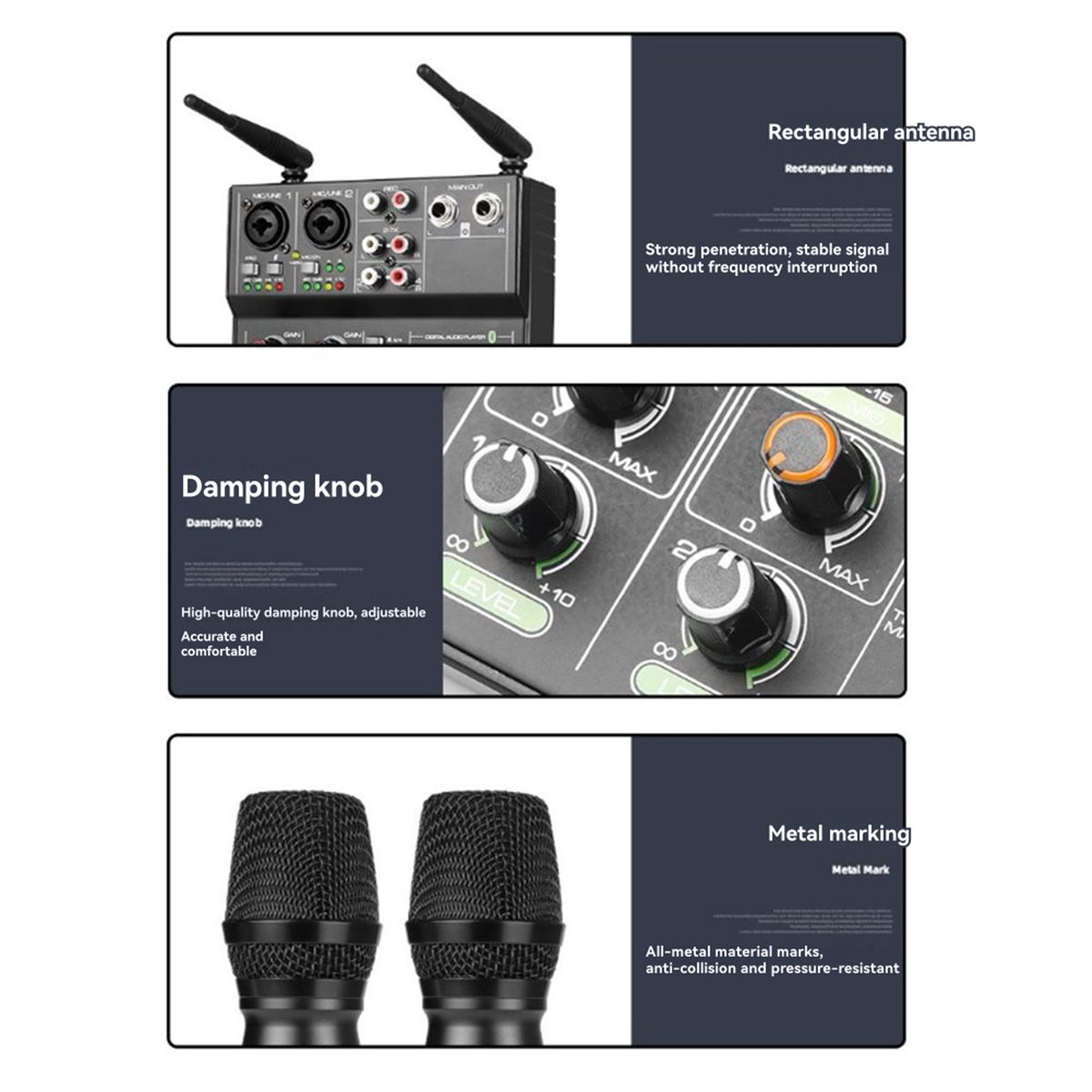 Audio Mixer 4 Channel Usb Bluetooth Pc - Zamanında - 4 Kanallı Ses Mikseri