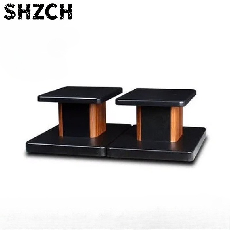Studio Monitor Speaker Stands Desktop - Masif Ahşap Hoparlör Standı Masaüstü Yer