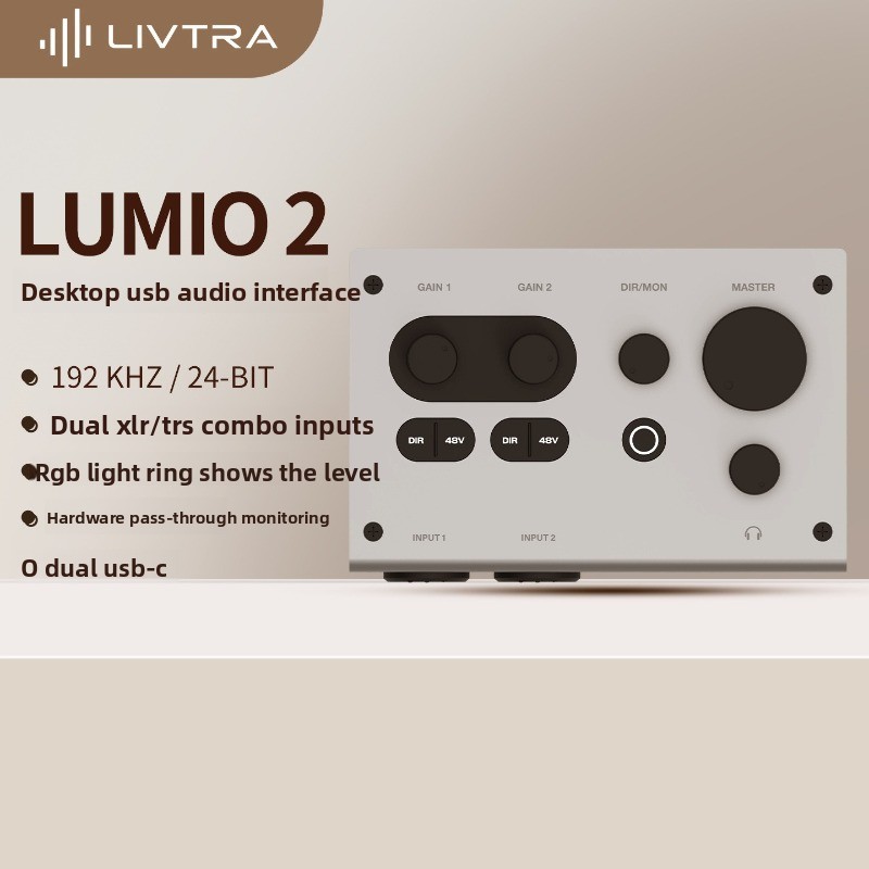 LIVTRA LUMIO 2, 24 bit / 192 K - Usb Audio Interface 2 In 2 Out 24Bit incelemesi ve fiyatı