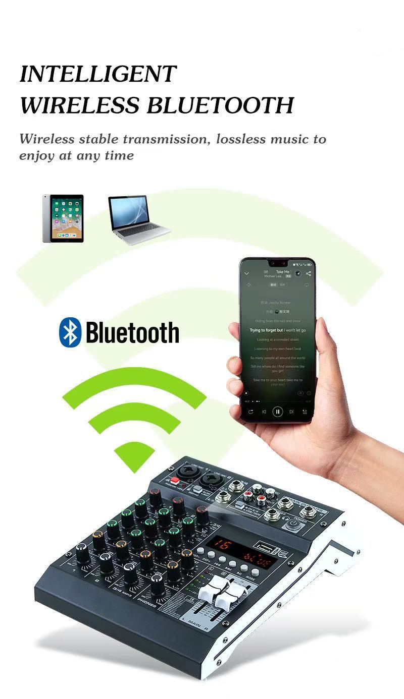KDES ST4 Ses Mikser 4 Kanal 99 - Audio Mixer 4 Channel Usb Bluetooth Pc incelemesi ve fiyatı