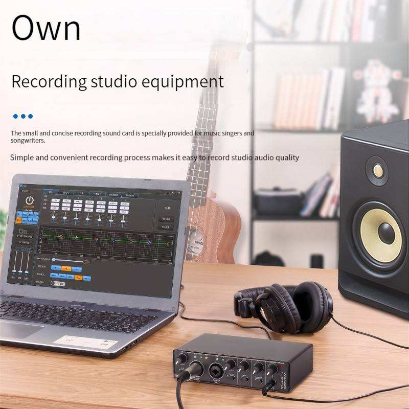 48V Fantom Güç ve Stüdyo Şarkı - Studio Audio Interface With 48V Phantom incelemesi ve fiyatı