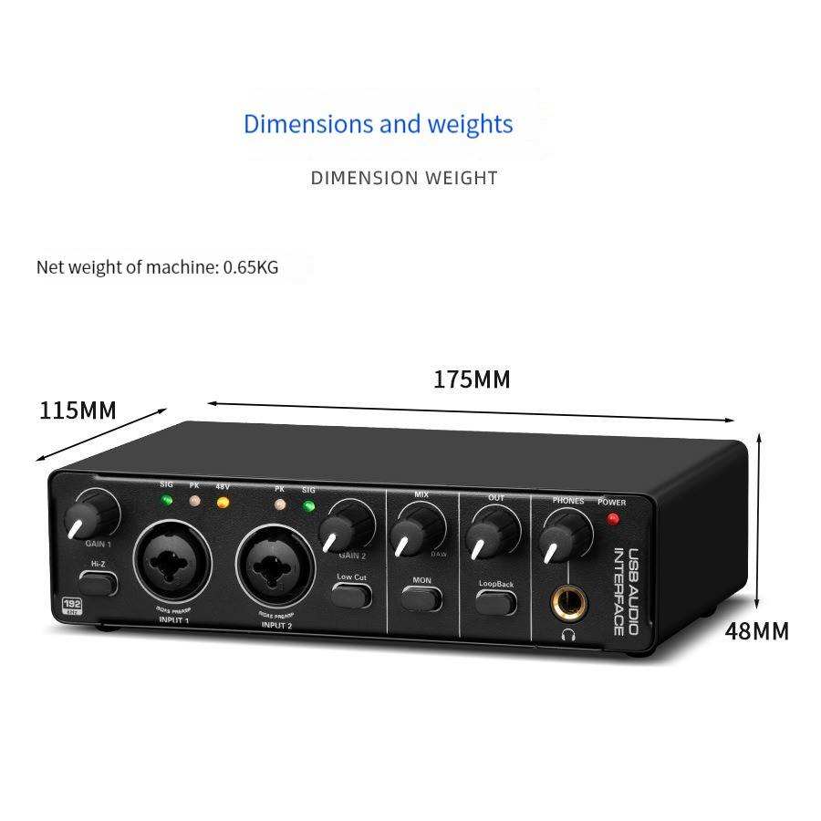 48V Fantom Güç ve Stüdyo Şarkı - Studio Audio Interface With 48V Phantom incelemesi ve fiyatı