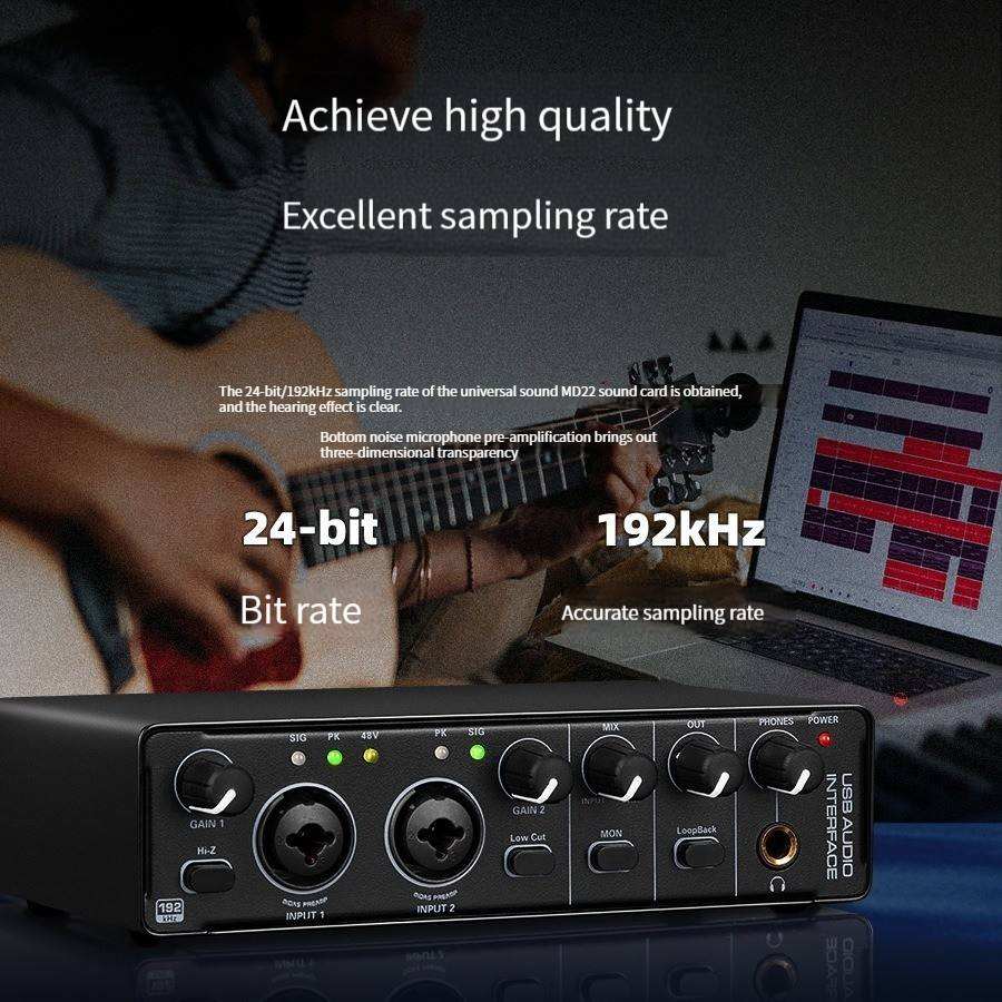 48V Fantom Güç ve Stüdyo Şarkı - Studio Audio Interface With 48V Phantom incelemesi ve fiyatı