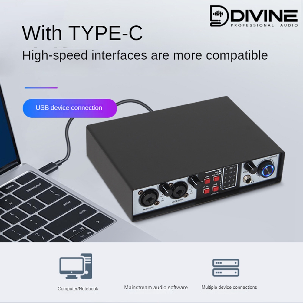 B68C 2 Giriş 2 Çıkış USB Ses K - Studio Audio Interface With 48V Phantom incelemesi ve fiyatı