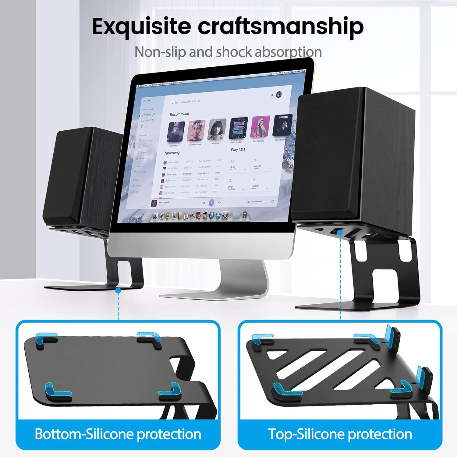 2 adet çok masaüstü hoparlör s - Studio Monitor Speaker Stands Desktop incelemesi ve fiyatı