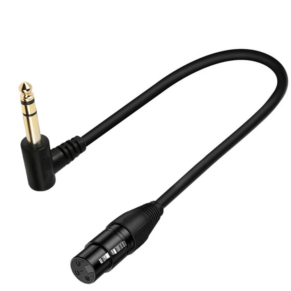 50cm 90 Derece 6.35mm 1/4 İnç  - Xlr To 6.35Mm Balanced Audio Cable Patch incelemesi ve fiyatı