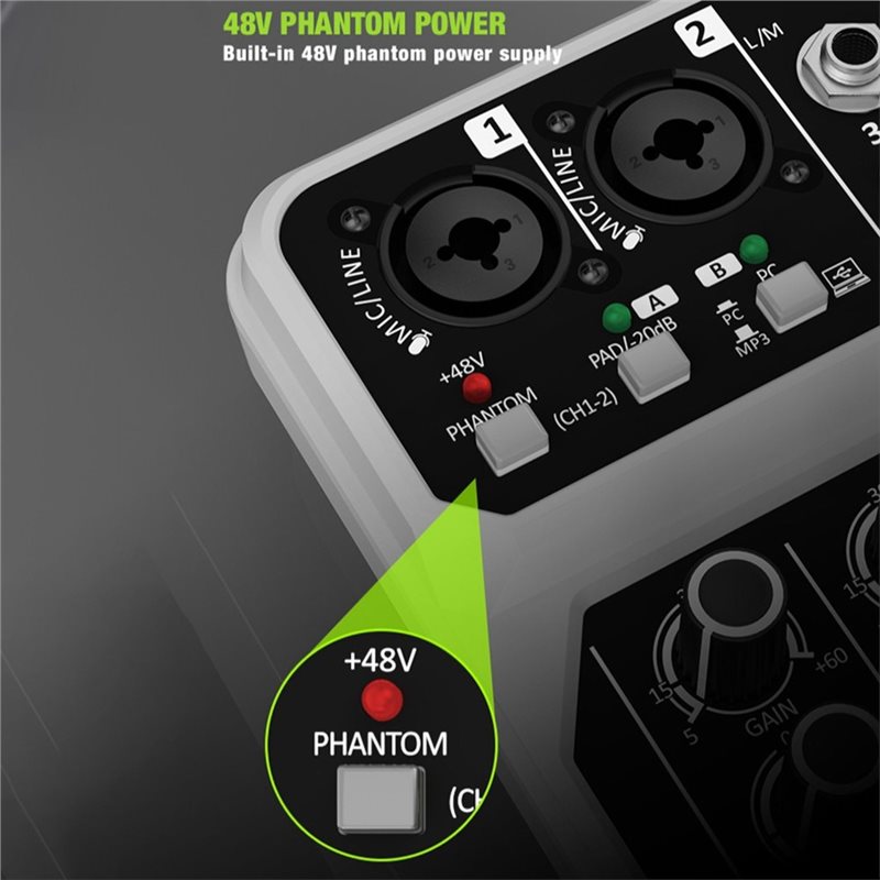 T23C Kablosuz Mikrofon 4 Kanal - Audio Mixer 4 Channel Usb Bluetooth Pc incelemesi ve fiyatı