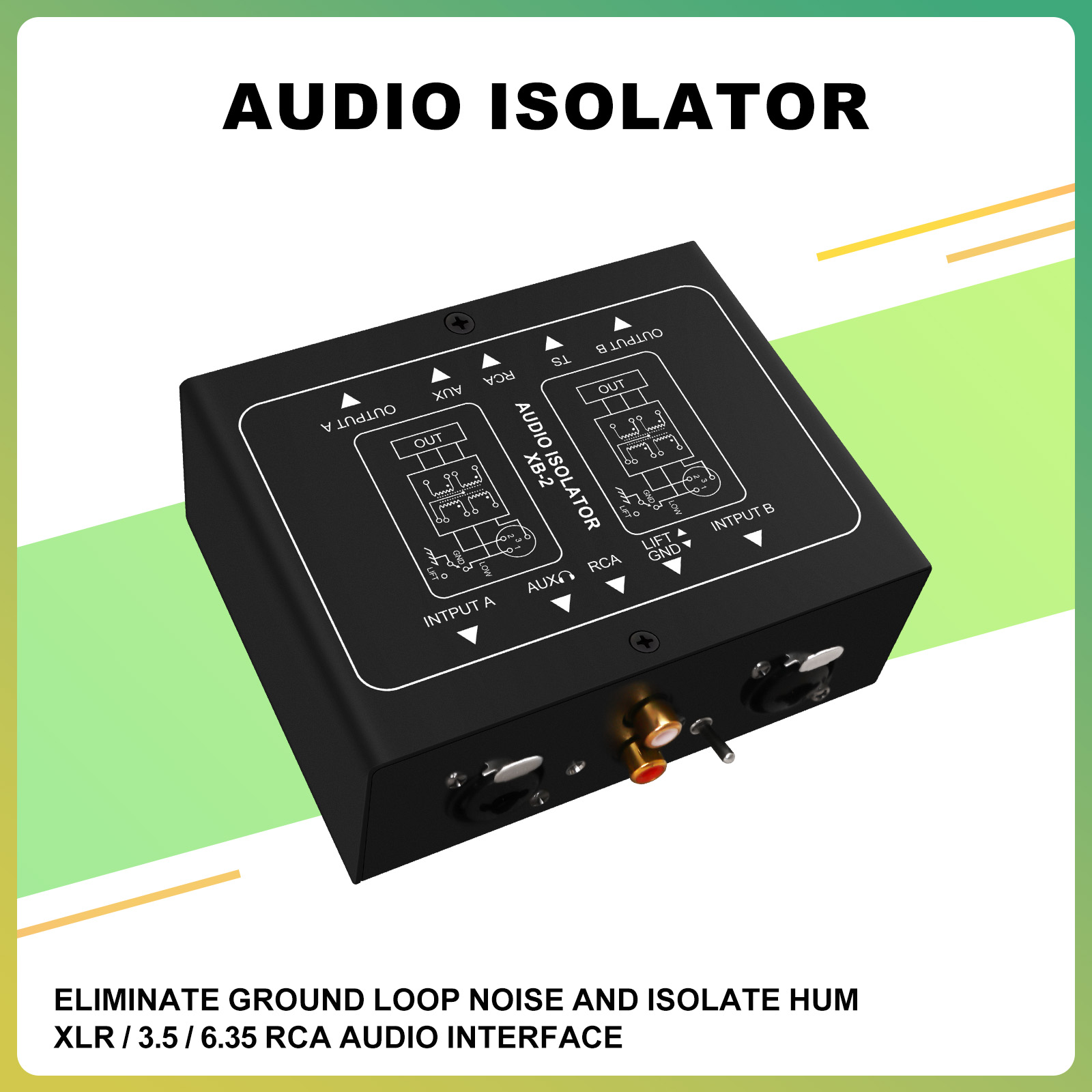 2 Kanallı Ses Yalıtım Cihazı,  - Audio Ground Loop Isolator 3.5Mm Rca incelemesi ve fiyatı