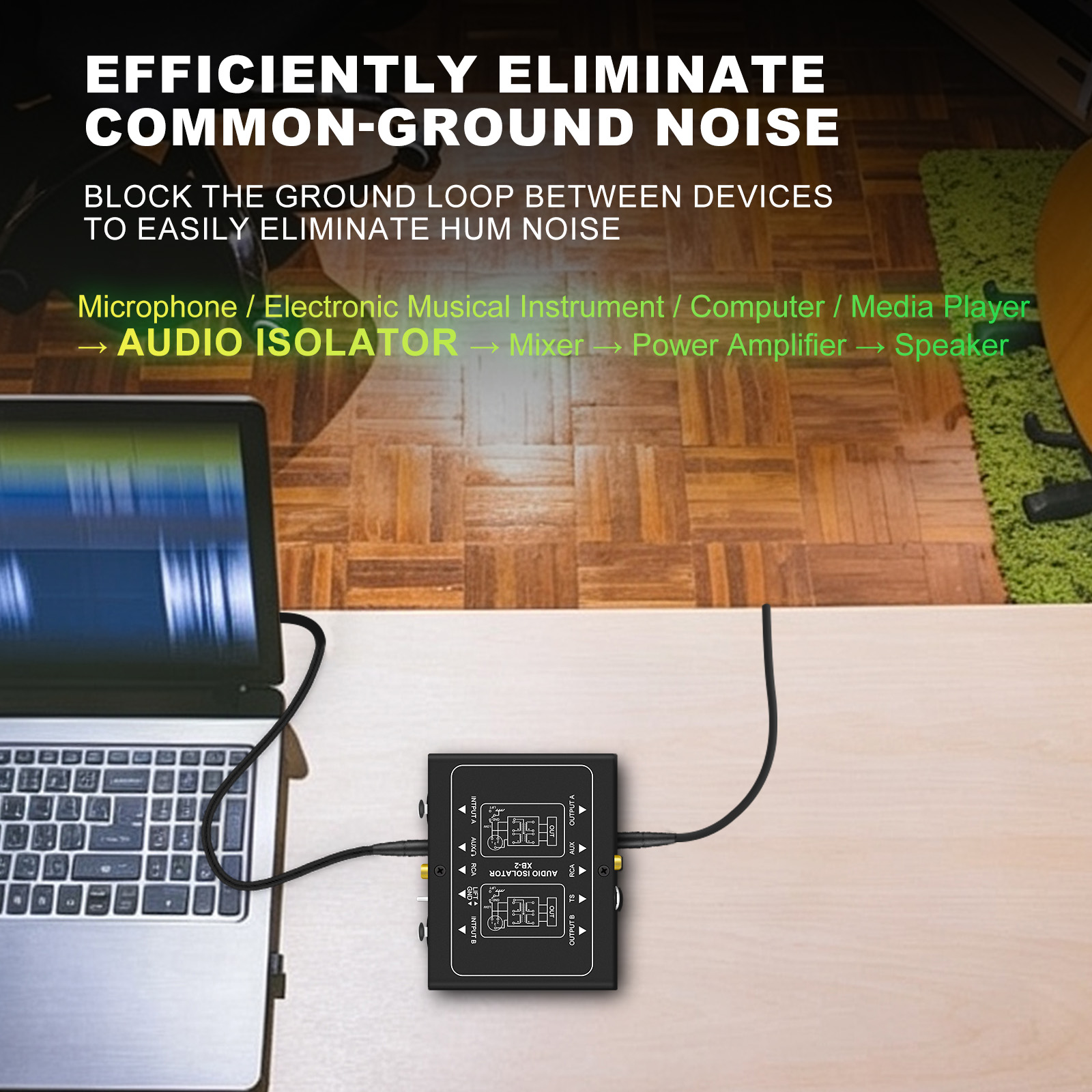 2 Kanallı Ses Yalıtım Cihazı,  - Audio Ground Loop Isolator 3.5Mm Rca incelemesi ve fiyatı