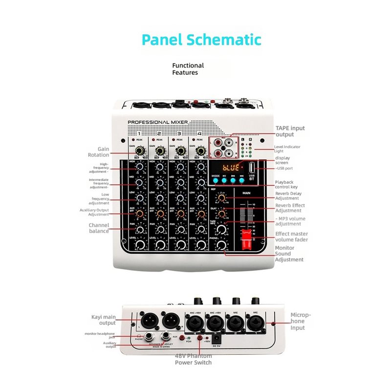 Bluetooth özellikli, 4 kanallı - Studio Audio Interface With 48V Phantom incelemesi ve fiyatı