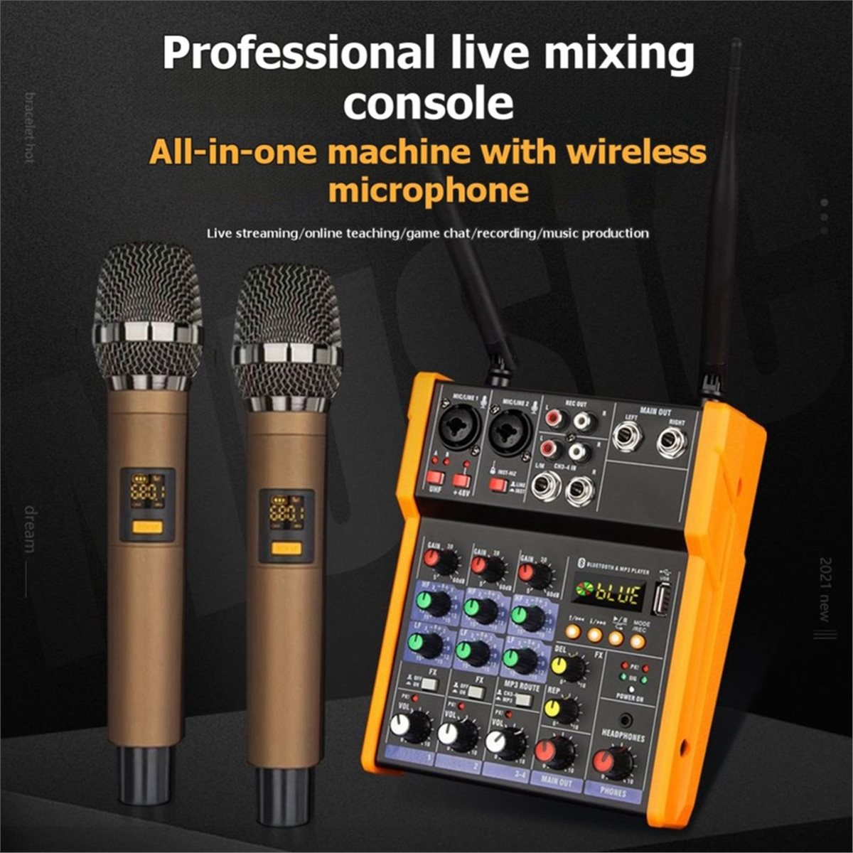 4 Kanallı Ses Mikseri Konsolu, - Audio Mixer 4 Channel Usb Bluetooth Pc incelemesi ve fiyatı