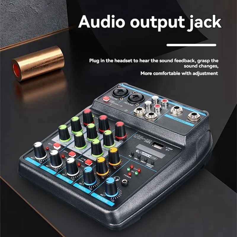 Profesyonel 4 Kanallı USB Ses  - Audio Mixer 4 Channel Usb Bluetooth Pc incelemesi ve fiyatı