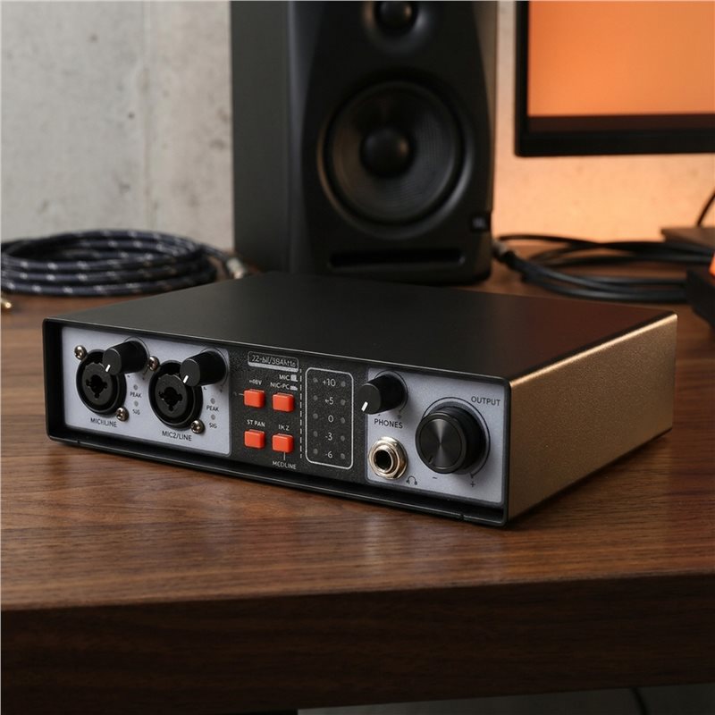 SQPP-2, 2 Giriş/2 Çıkışlı USB  - Studio Audio Interface With 48V Phantom incelemesi ve fiyatı