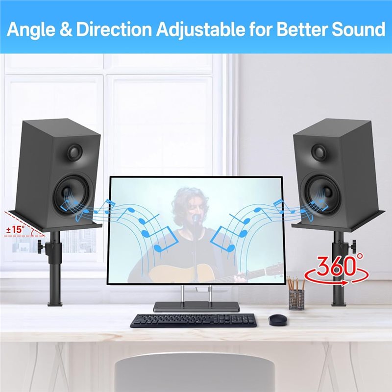 A99E-Studio Sınıfı Kelepçeli H - Studio Monitor Speaker Stands Desktop incelemesi ve fiyatı