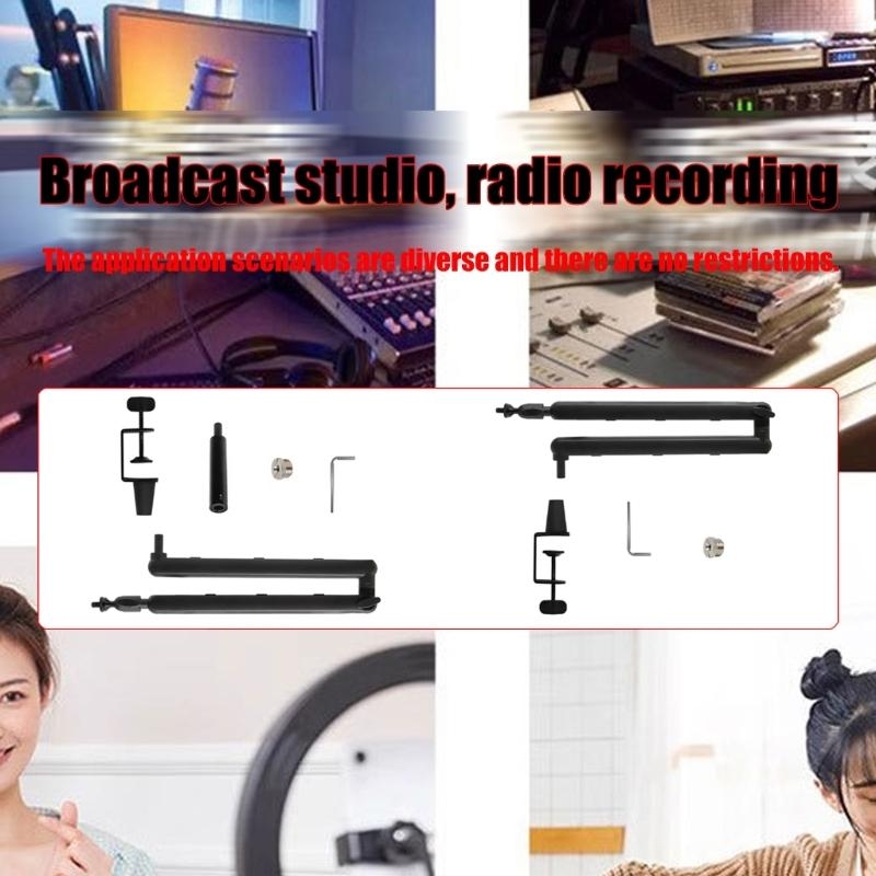 Ayarlanabilir Metal Mikrofon B - Recording Studio Broadcast Boom Arm incelemesi ve fiyatı