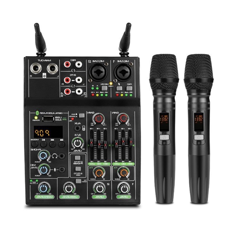 ● Kablosuz Mikrofon, 4 Kanallı - Audio Mixer 4 Channel Usb Bluetooth Pc incelemesi ve fiyatı