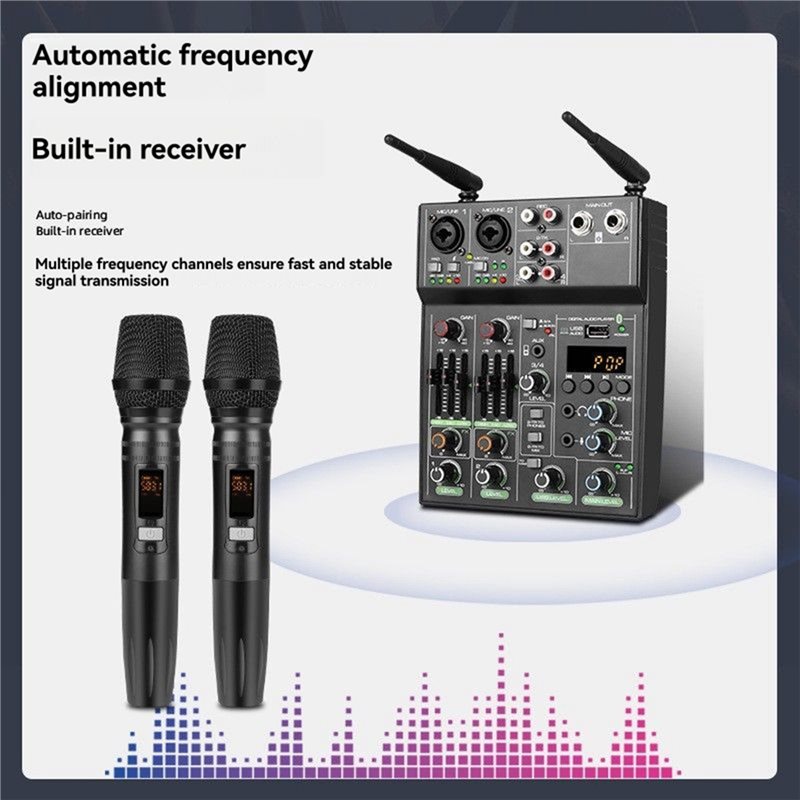 ● Kablosuz Mikrofon, 4 Kanallı - Audio Mixer 4 Channel Usb Bluetooth Pc incelemesi ve fiyatı