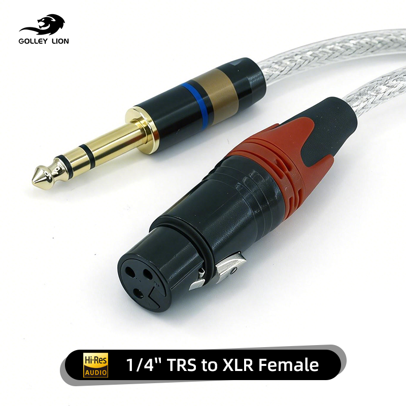 GOLLEY LION XLR Dişi - 1/4 İnç - Xlr To 6.35Mm Balanced Audio Cable Patch incelemesi ve fiyatı