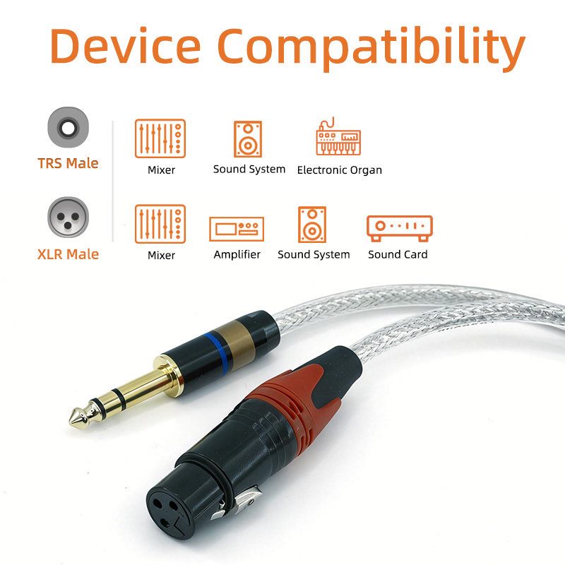 GOLLEY LION XLR Dişi - 1/4 İnç - Xlr To 6.35Mm Balanced Audio Cable Patch incelemesi ve fiyatı